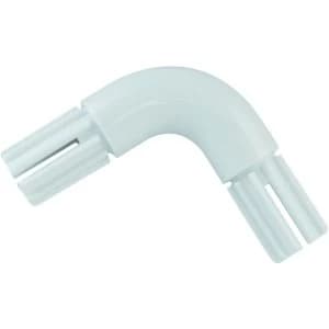 Wickes Interior Wardrobe Rail Elbow - 19mm White