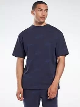 Reebok Identity Vector T-Shirt, Dark Blue Size M Men