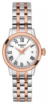 Tissot Womens Classic Dream White Dial Two Tone Watch