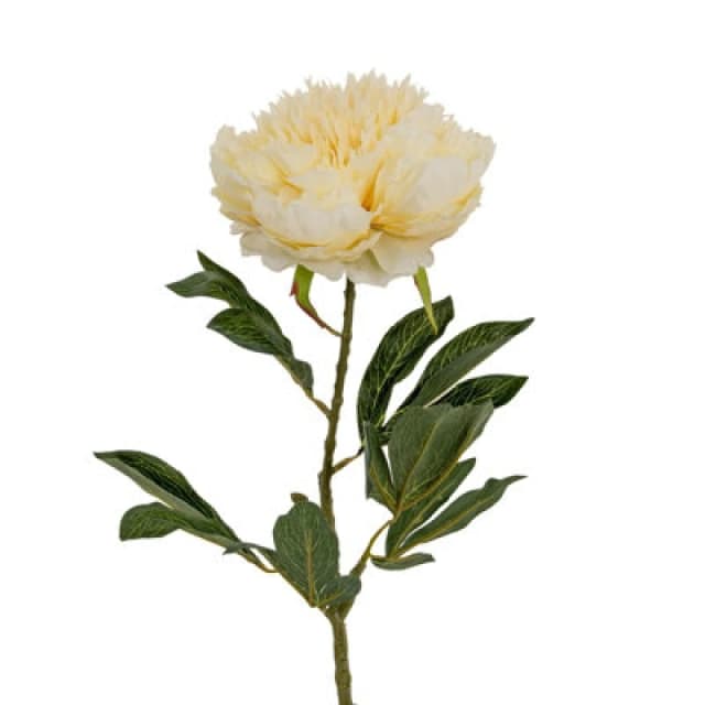 Hill Interiors Double Peony Artificial Plant Cream/buttermilk (One Size)