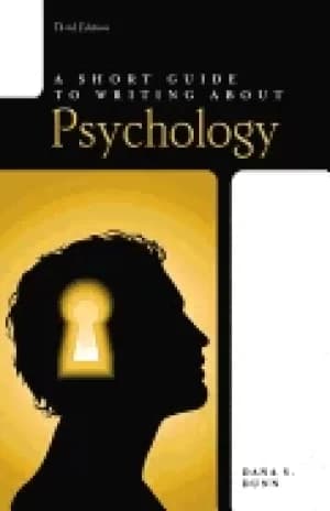 short guide to writing about psychology paperback 3rd edition