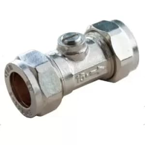 15mm Chrome Isolating Valve - Oracstar