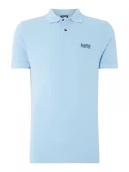 Mens Barbour Essential Polo Shirt Ice Blue
