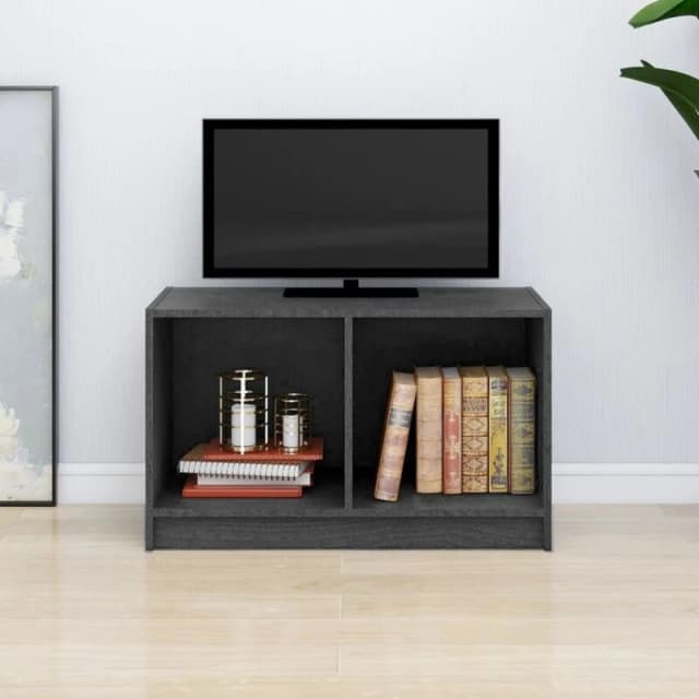 VIDAXL TV Cabinet Grey 70x33x42cm Solid Pinewood Vidaxl 8720286772737