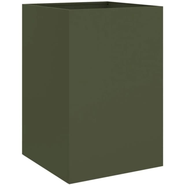 VIDAXL Planter Olive Green 52x48x75cm Steel vidaXL 8721012364448