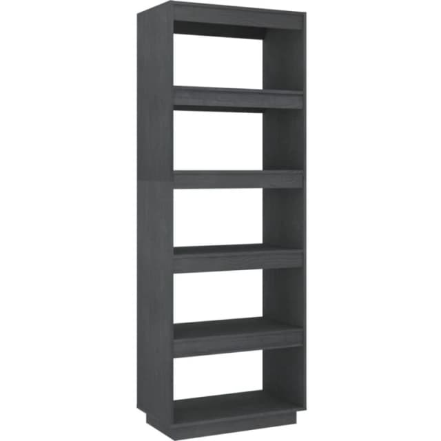 VIDAXL Vidaxl - Book Cabinet/Room Divider Grey 60x35x167cm Solid Pinewood 8720286816073