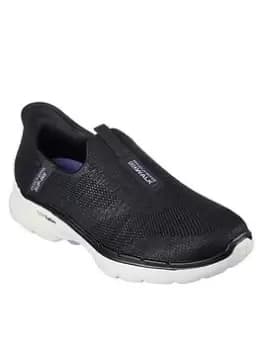 Skechers Go Walk 6 Fabulous View Plimsoll - Black, Size 3, Women