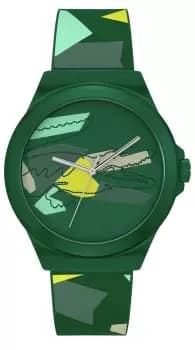 Lacoste Neocroc Mens Green Silicone Strap Watch