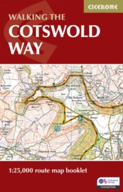 The Cotswold Way Map Booklet : 1:25,000 OS Route Mapping Paperback / softback