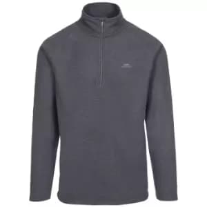 Trespass Mens Keynote Anti Pilling 1/4 Zip Fleece Top (L) (Charcoal)