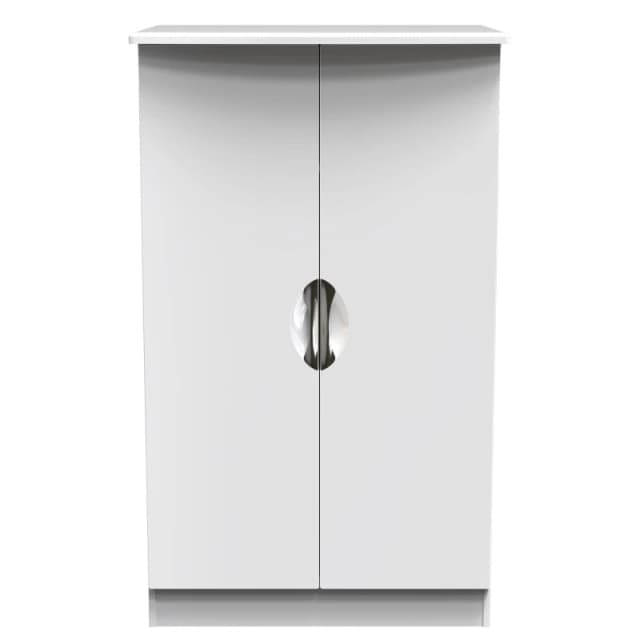 Ready Assembled 2 U Holborn 2 Door Midi Robe (Ready Assembled) in White Size: Large White Unisex Large