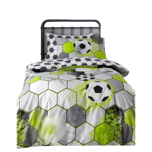 Floso Football Duvet Cover Set Size: Single Multicolor Unisex Single
