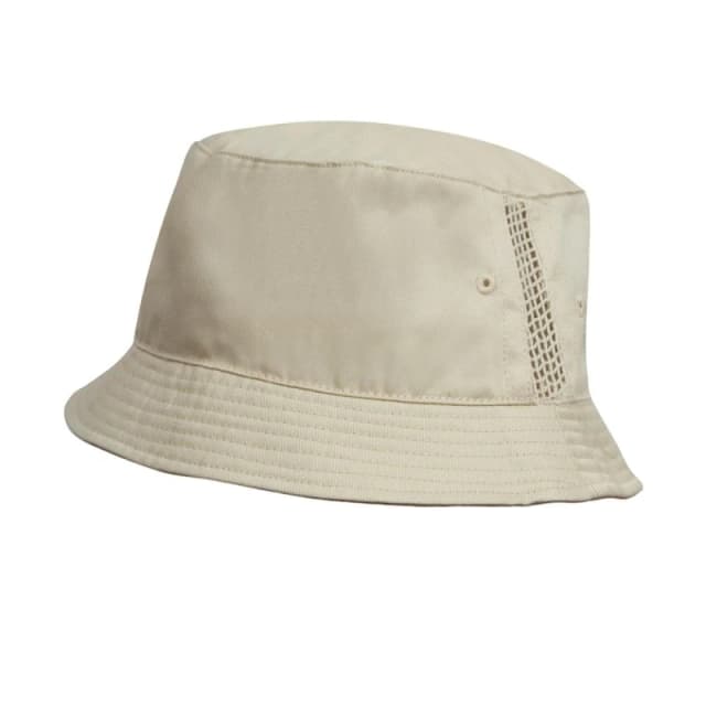 Result Result Men Deluxe Washed Cotton Side Panels Bucket Hat in Natural Natural One Size Male 5063527209238