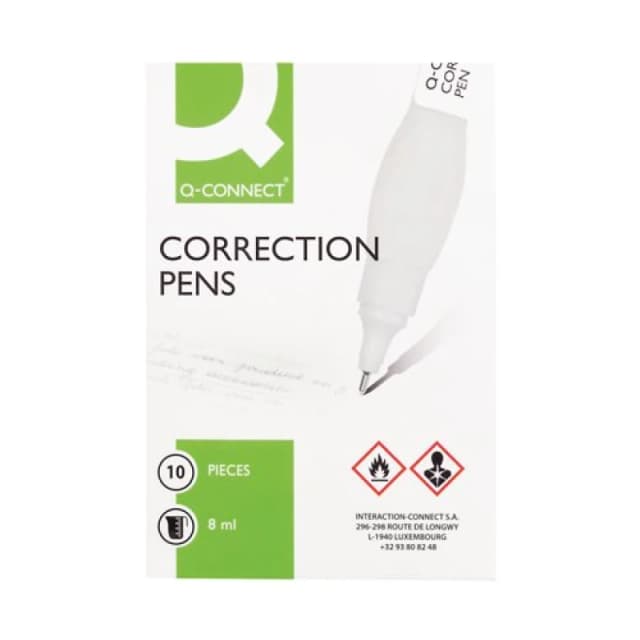 Q - Connect Correction Pen 8ml (Pack of 10) KF00271