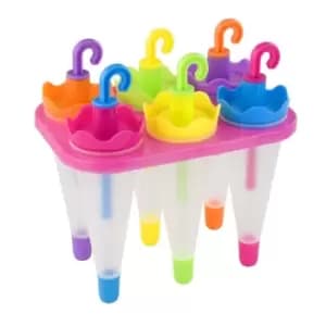 SET 6 UMBRELLA LOLLY MOULDS