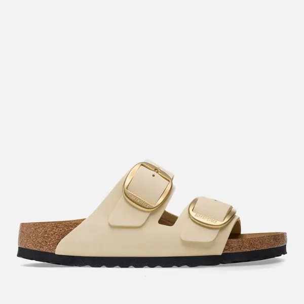 Birkenstock Womens Arizona Big Buckle Slim-Fit Nubuck Double Strap Sandals - UK 7.5 Nude Sandals female 1026585 7.5