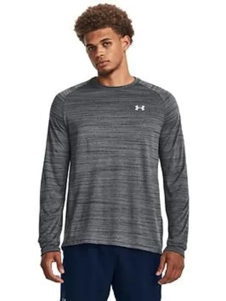 Under Armour Mens Training Tech 2.0 Evolved Core Long Sleeve T-Shirt - Black/White