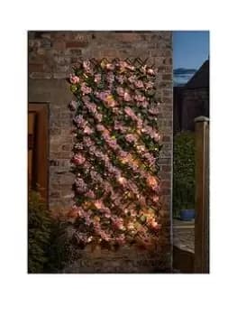 Smart Solar 75 LED Solar In-Lit Pink Blossom Trellis 180 X 90 Cm