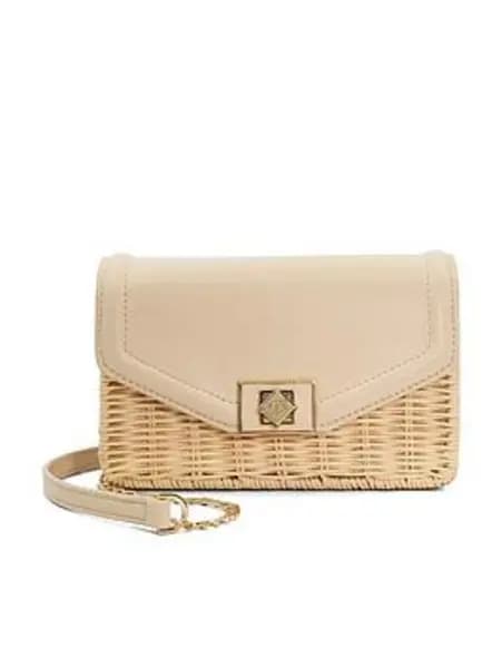 Dune London Dassia Natural Contrast Shoulder Clutch - Natural Natural W3K78 Female