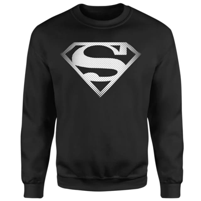 Superman Spot Logo Sweatshirt - Black - XS