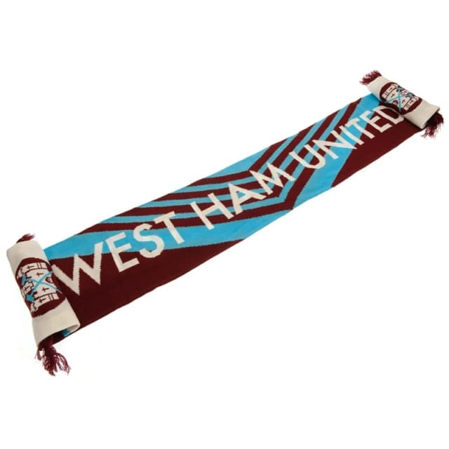 West Ham United FC West Ham United FC Men 1976 Retro Scarf in Red Red One Size Male 5063377303490