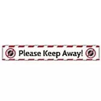 Trodat Floor Sticker Please keep away! Vinyl 70 x 10 cm