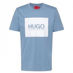 Hugo Boss Dolive 212 Logo T-Shirt Medium Blue Size M Men