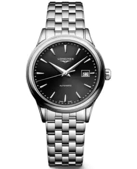 Longines Flagship Automatic Black Dial Steel Womens Watch L4.374.4.59.6 L4.374.4.59.6
