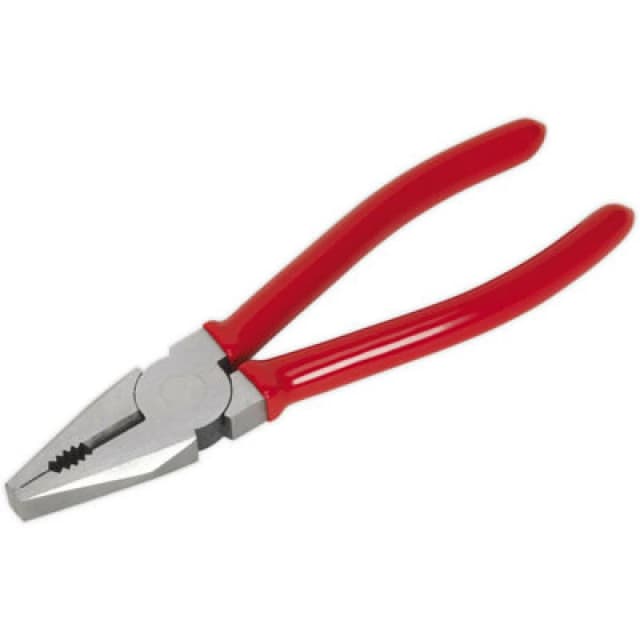 Loops 175mm Combination Pliers - Drop Forged Steel - 30mm Jaw Capacity - Serrated Jaws Metallics