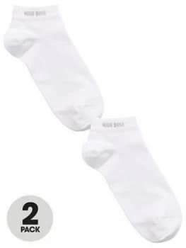 Hugo Boss 2 Pack Trainer Socks White Size 39-42