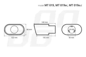 AMiO Tailpipe 02190 Baffle, tailpipe