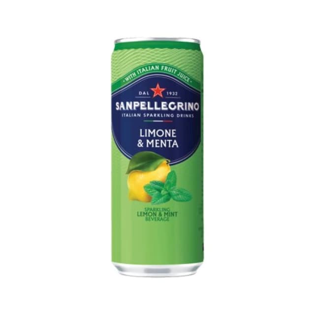 San Pellegrino Lemon and Mint Fizzy Drink 330ml (24 Pack) 12507511