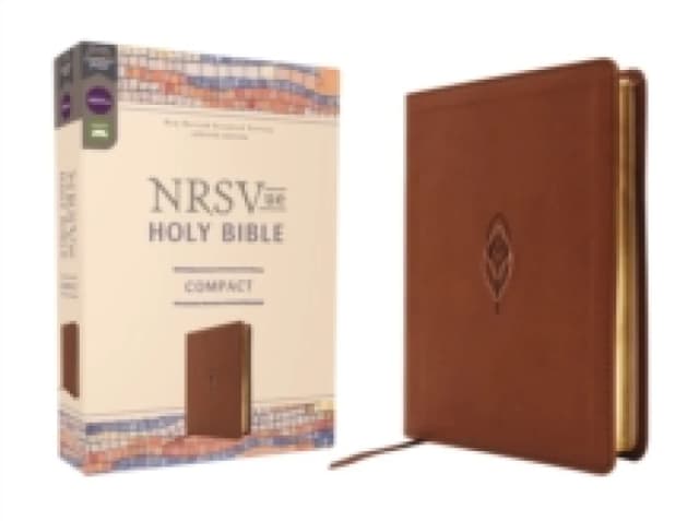 NRSVue, Holy Bible, Compact, Leathersoft, Brown, Comfort Print. Leather / fine binding Books