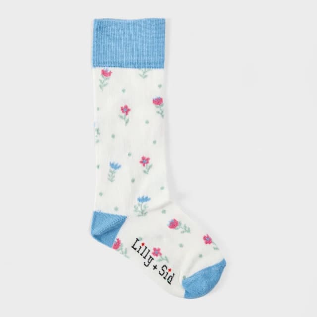 Lilly + Sid Floral Knee High Socks Multi