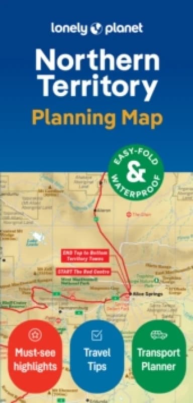 Lonely Planet Northern Territory Planning Map Sheet map, folded