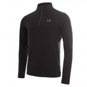 Calvin Klein NEWPORT HALF ZIP - BLACK - L