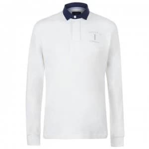 Hackett Classic Rugby Polo Shirt - Ecru
