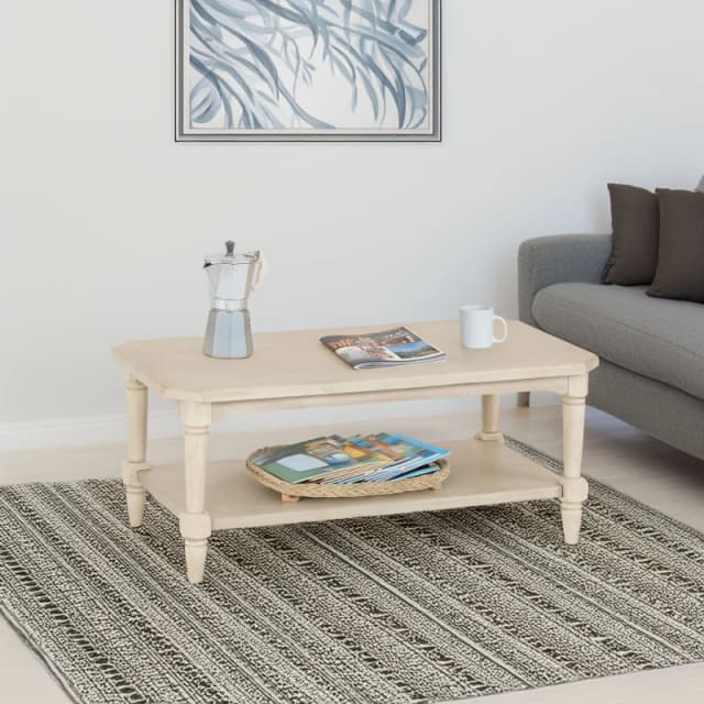 Seconique Chantilly Coffee Table Distressed Antique Cream Effect