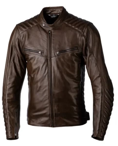 RST Roadster 3 Ce Mens Leather Jacket Brown 46