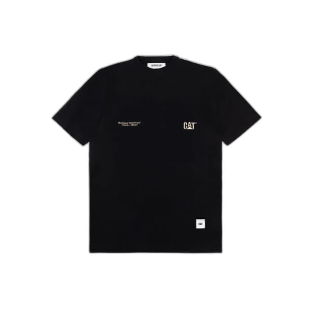 Caterpillar T-Shirt Caterpillar Small Logo Noir Unisex S