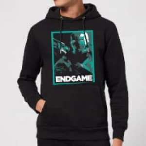 Avengers Endgame War Machine Poster Hoodie - Black