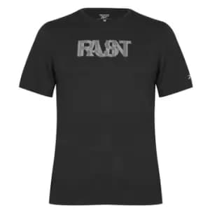 Reebok Graphic T Shirt Mens - Black