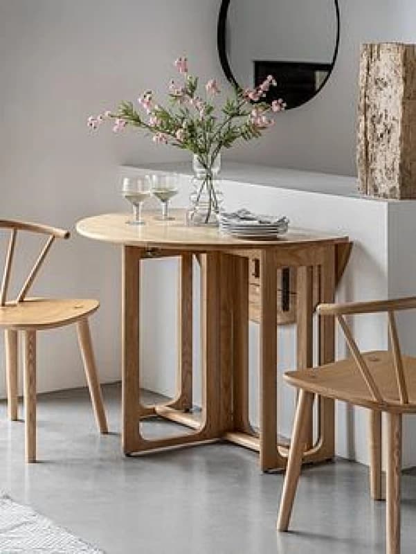 EDITE Fallon Oak Folding Dining Table (Seats 4) Oak 4 People