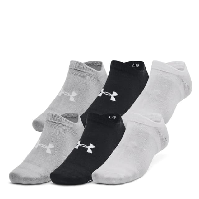 Under Armour No Show Sock 6pk Trainer Socks Ladies 4-8 Pink 41104969050