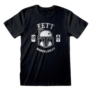 Star Wars - Fett Mandalorian Unisex Large T-Shirt - Black
