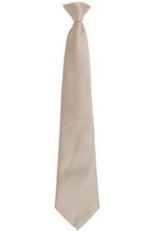 Premier Premier Men Fashion ”ColoursWork Clip On Tie in Khaki Khaki One Size Male 5055805451361
