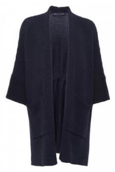 French Connection Obi Knits Oversized Coatigan Utility Blue