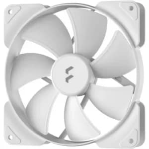 Fractal Design Aspect 14 14cm Case Fan, Rifle Bearing, Supports Chaining, Aerodynamic Stator Struts, 1000 RPM, White