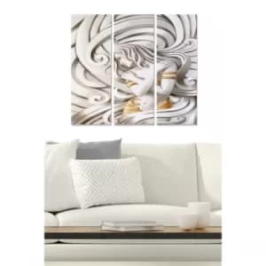 MDF196347581 Multicolor Decorative MDF Painting (3 Pieces)