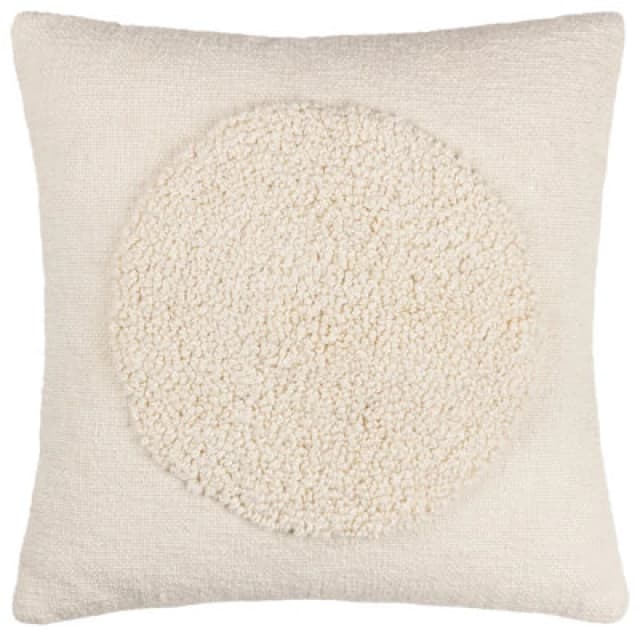 Almo Cushion Ecru, Ecru / 50 x 50cm / Polyester Filled